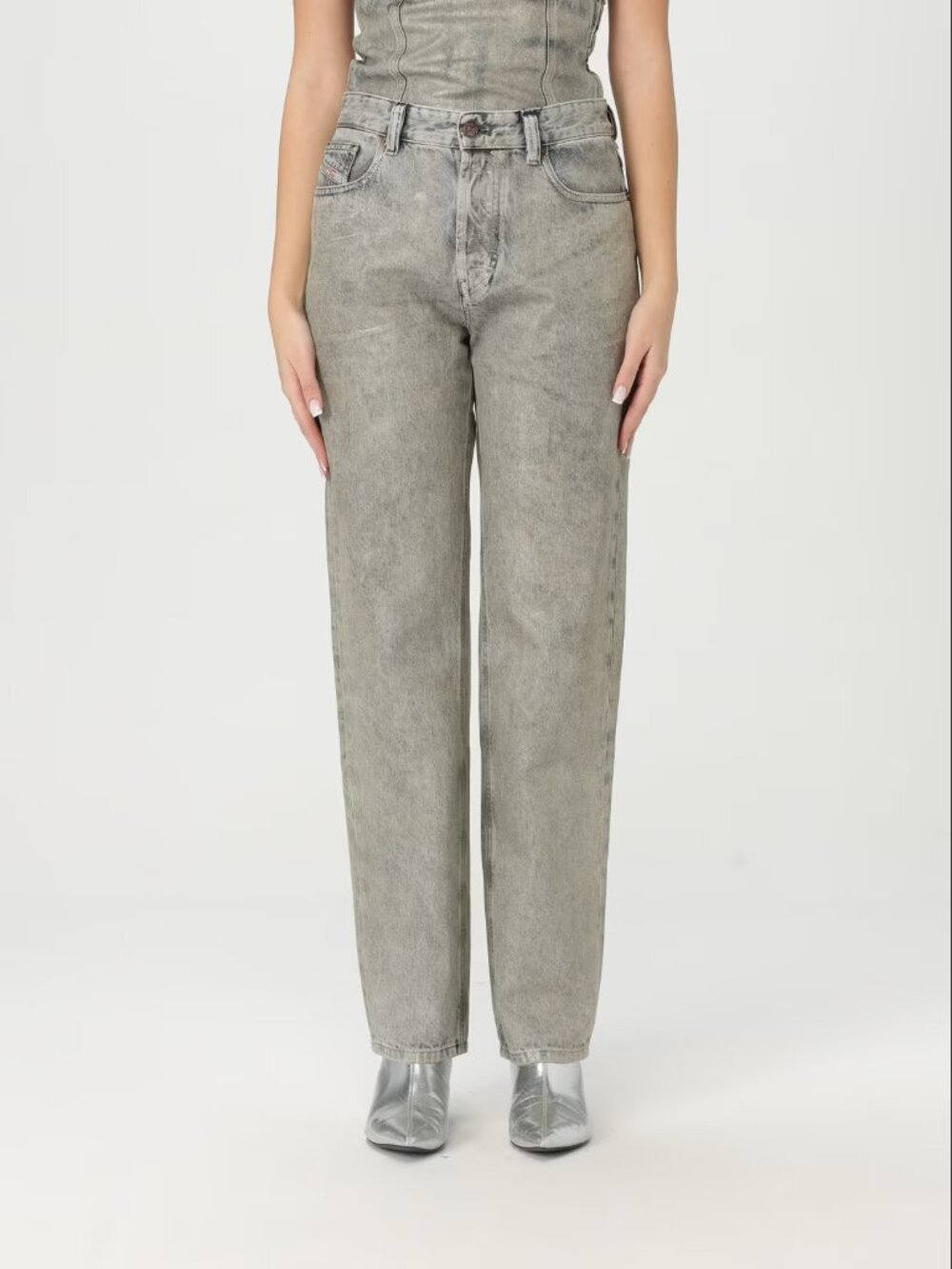 Diesel Gray Denim Jeans